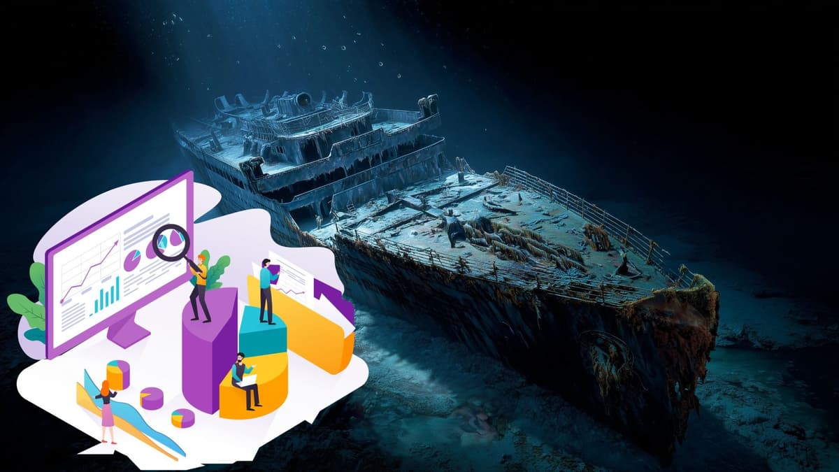 Titanic's rest place in bottom of ocean after crash